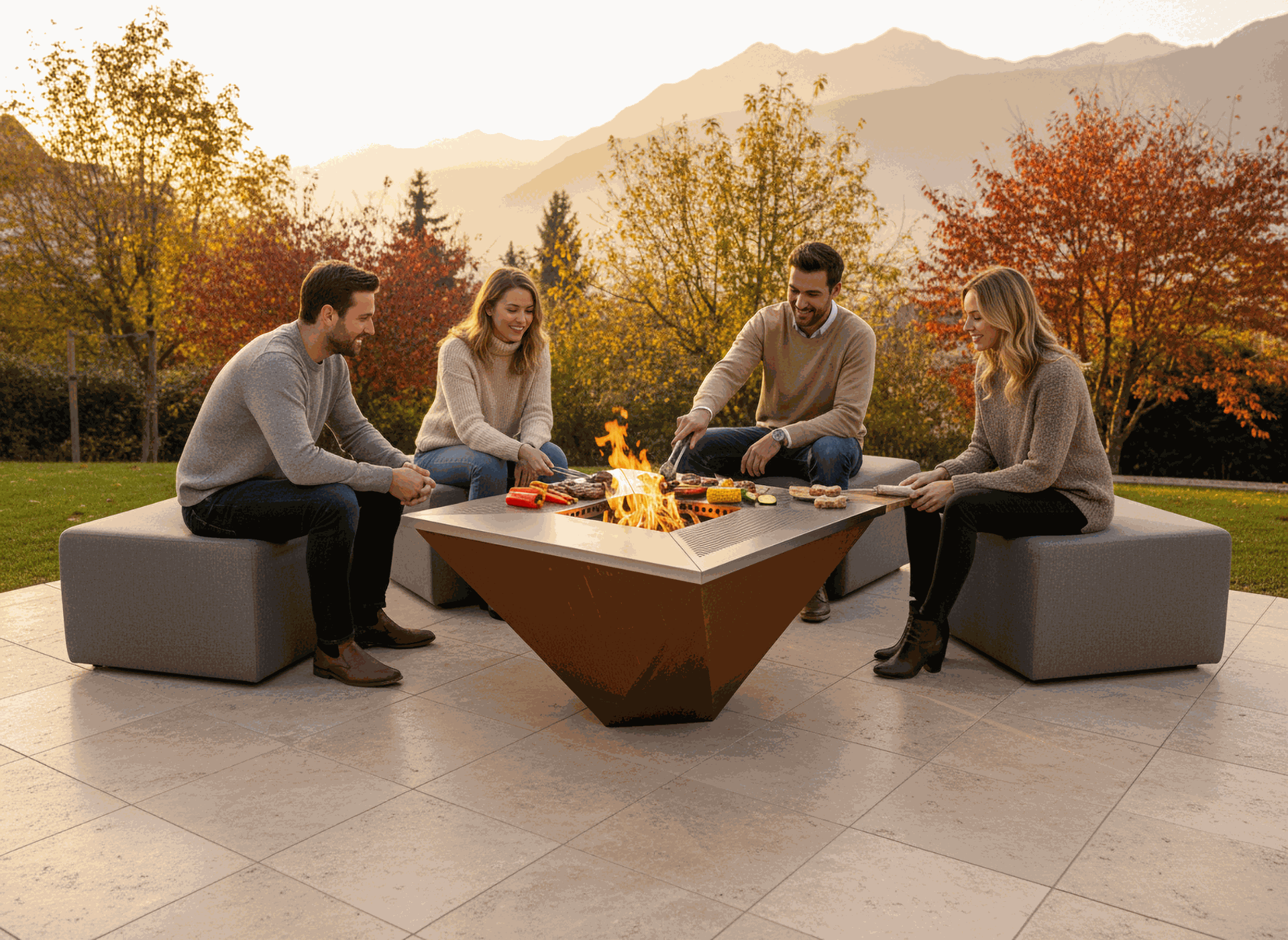 Theiss Cevio und Maggia rauchlos Feuerring: Das ultimative Grillerlebnis