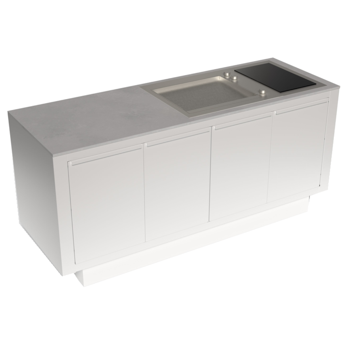 Falera ELECTRIC TEPPAN 70 | 2-Zone Induction Outdoor Kitchen