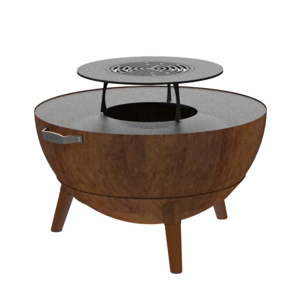 Masuria Nexo Boule 1000 Grill- und Feuerschale - Schwarz (Corten)