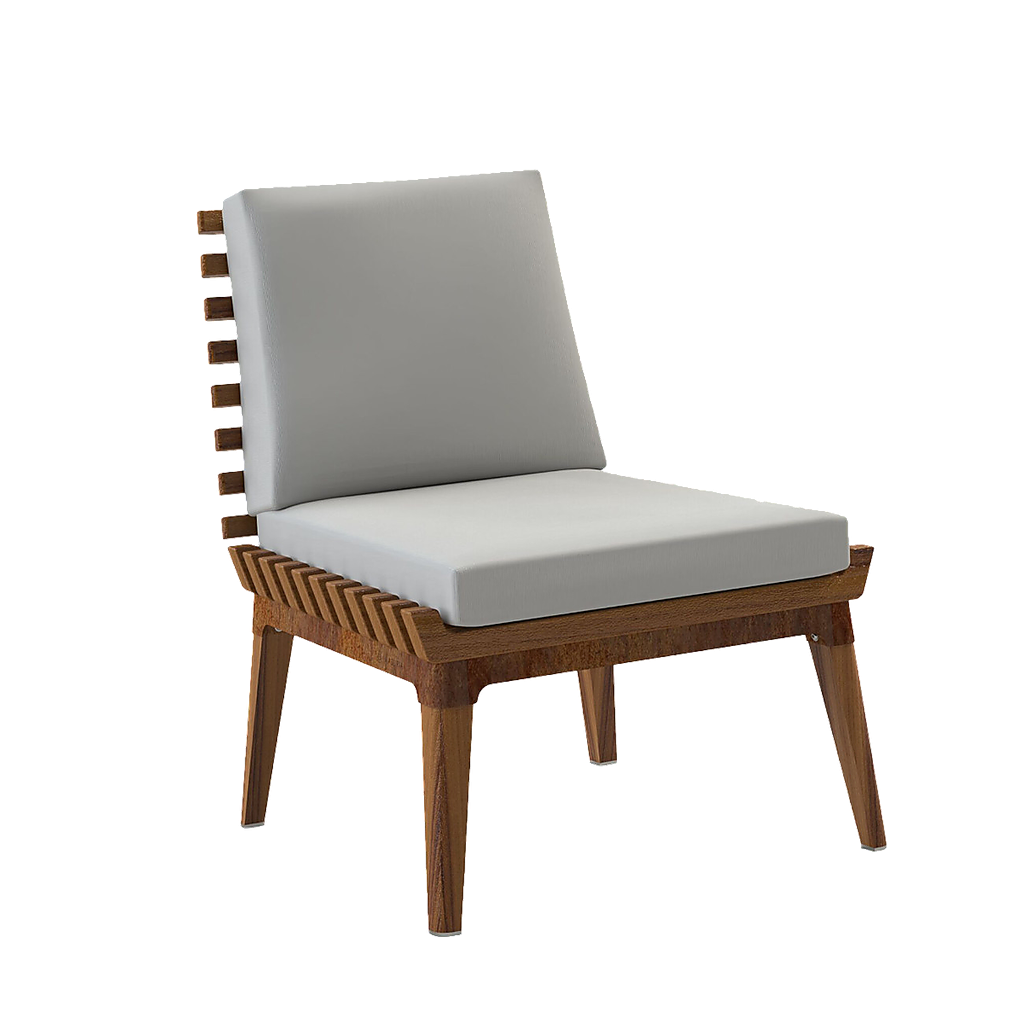Masuria Nexo Garden Armchair with Iroko Wood (Corten)