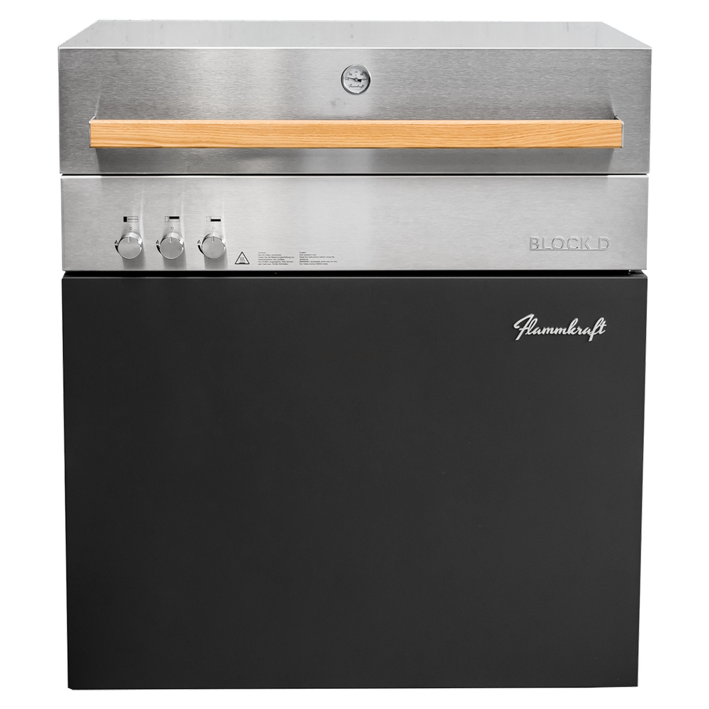 [D01E50EU] Flammkraft Block D (Gen. 5) Profi-Gasgrill (Tiefumbra)